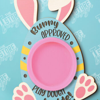 Intra απο ξύλο plywood  Χρώμα wenge 3mm-4mm πάχος - Δωροκάρτα Πασχαλινής Ζύμης | CNC Δίασταση 15x15 cm INTRAFABR-93256853 - Image 1