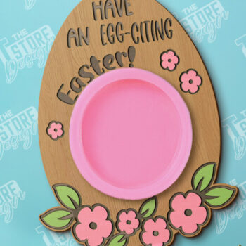 Intra απο ξύλο plywood  Χρώμα wenge 3mm-4mm πάχος - Δωροκάρτα Πασχαλινής Ζύμης | CNC Δίασταση 15x15 cm INTRAFABR-98523094 - Image 1