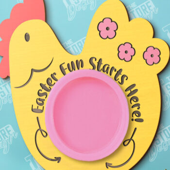 Intra απο ξύλο plywood  Χρώμα wenge 3mm-4mm πάχος - Πασχαλινό Πακέτο Δωροκάρτας Ζύμης |CNC Δίασταση 15x15 cm INTRAFABR-98523105 - Image 3