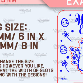 Intra απο ξύλο plywood  Χρώμα wenge 3mm-4mm πάχος - Πακέτο κοπής με λέιζερ πασχαλινής αναδυόμενης κάρτας Δίασταση 15x15 cm INTRAFABR-98523135 - Image 2