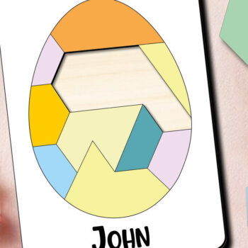 Intra απο ξύλο plywood  Χρώμα wenge 3mm-4mm πάχος - Πασχαλινό παζλ Παιδικό παιχνίδι με αιχμηρές άκρες Δίασταση 15x15 cm INTRAFABR-102058439 - Image 1