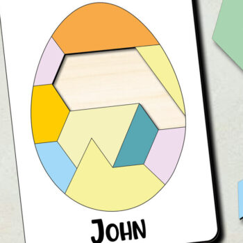 Intra απο ξύλο plywood  Χρώμα wenge 3mm-4mm πάχος - Πασχαλινό παζλ Παιδικό παιχνίδι με αιχμηρές άκρες Δίασταση 15x15 cm INTRAFABR-102058439 - Image 2