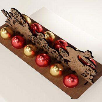 Intra απο ξύλο plywood  Χρώμα wenge 3mm-4mm πάχος - κοπής με λέιζερ θήκη πασχαλινών αυγών κουνελιού Δίασταση 112x280 cm INTRAFABR-84746240 - Image 8