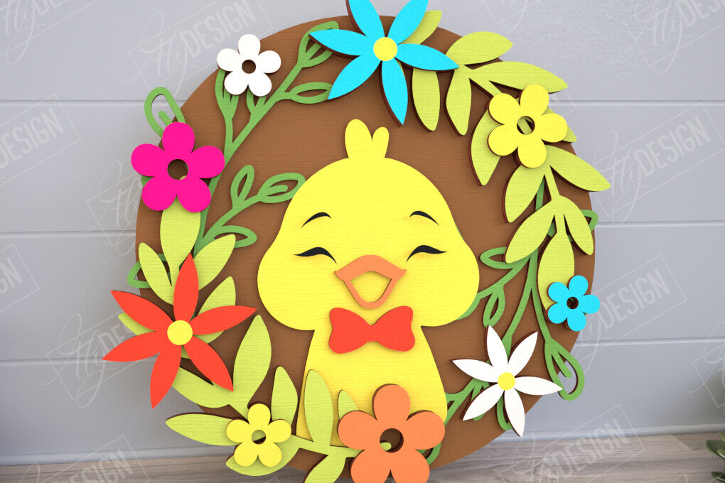 Intra απο ξύλο plywood  Χρώμα wenge 3mm-4mm πάχος - Πασχαλινή Στρογγυλή Πινακίδα | Διακόσμηση σπιτιού | CNC Δίασταση 15x15 cm INTRAFABR-96218298