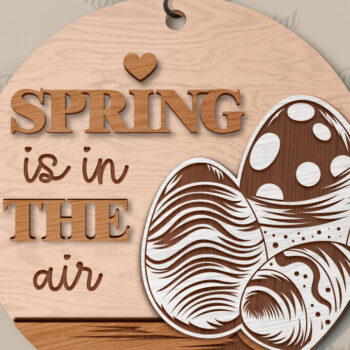 Intra απο ξύλο plywood Χρώμα wenge 3mm-4mm πάχος - Πασχαλινή στρογγυλή πινακίδα Δίασταση 15x15 cm INTRAFABR-90819196 - Image 1