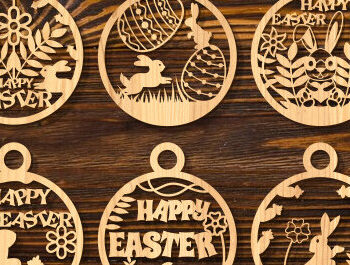 Intra απο ξύλο plywood Χρώμα wenge 3mm-4mm πάχος - Πασχαλινή Στρογγυλή Πινακίδα Bundle Δίασταση 15x15 cm INTRAFABR-105175474 - Image 1