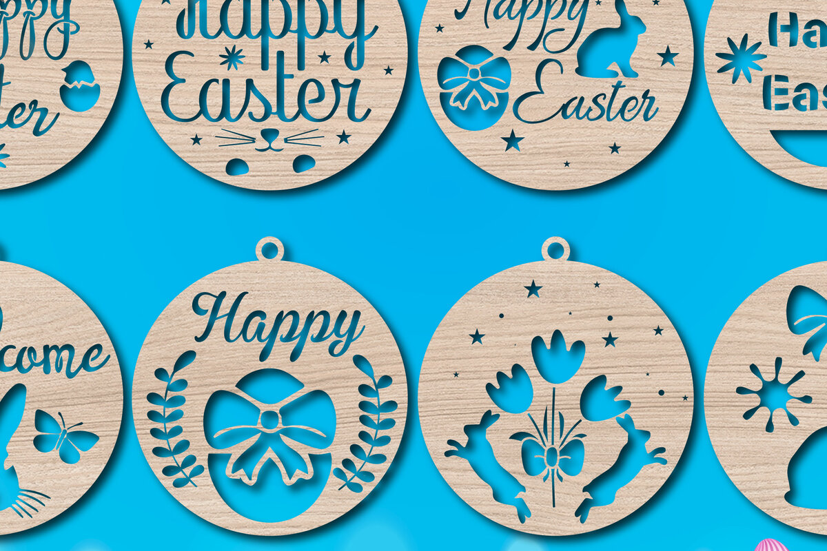 Intra απο ξύλο plywood  Χρώμα wenge 3mm-4mm πάχος - Πασχαλινή στρογγυλή πινακίδα Πακέτο με Δίασταση 15x15 cm INTRAFABR-90435997