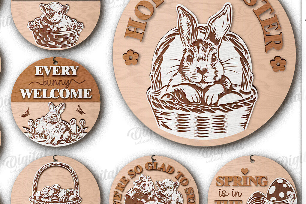 Intra απο ξύλο plywood  Χρώμα wenge 3mm-4mm πάχος - Πασχαλινά στρογγυλά σημάδια Δέσμη κοπής με λέιζερ Δίασταση 15x15 cm INTRAFABR-122154037