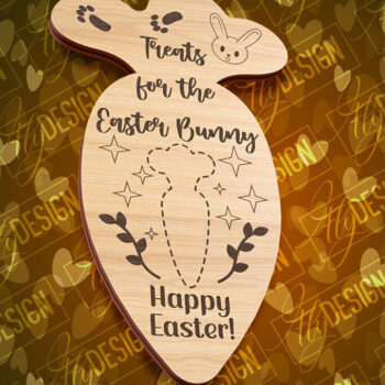 Intra απο ξύλο plywood Χρώμα wenge 3mm-4mm πάχος - Πασχαλινός δίσκος σερβιρίσματος με λέιζερ | CNC Δίασταση 15x15 cm INTRAFABR-125321456 - Image 2