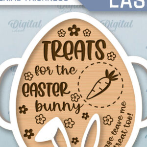 Intra απο ξύλο plywood  Χρώμα wenge 3mm-4mm πάχος - Πασχαλινός δίσκος σερβιρίσματος . Τρισδιάστατη Δίασταση 15x15 cm INTRAFABR-125321468