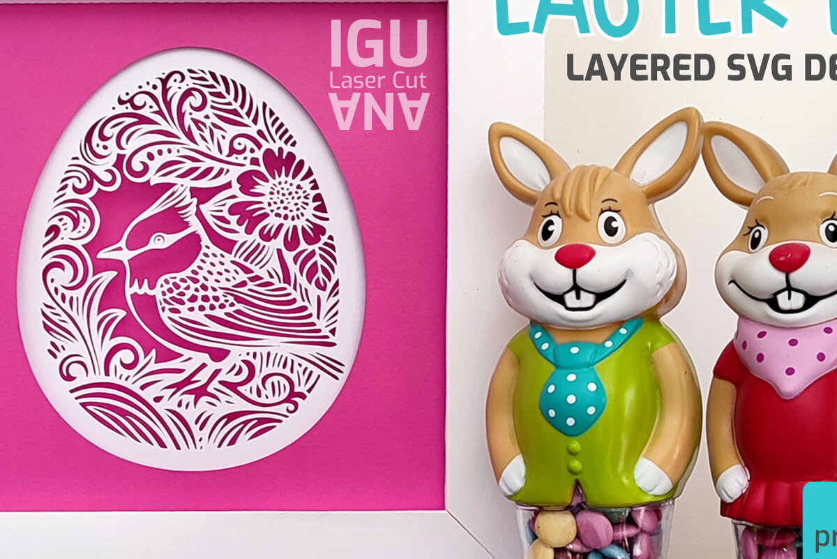 Intra απο ξύλο plywood  Χρώμα wenge 3mm-4mm πάχος - EASTER SHADOW Box 3D Layered Δίασταση 8x8 cm INTRAFABR-125321477