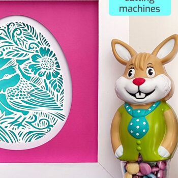 Intra απο ξύλο plywood  Χρώμα wenge 3mm-4mm πάχος - EASTER SHADOW Box 3D Layered Δίασταση 8x8 cm INTRAFABR-125321477 - Image 2