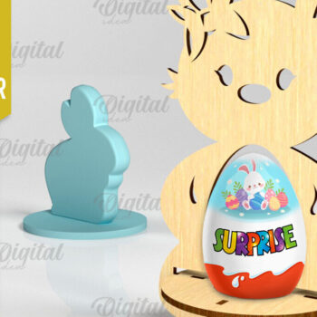 Intra απο ξύλο plywood  Χρώμα wenge 3mm-4mm πάχος - Πακέτο LaserCut με μονή Πασχαλινή Αυγοθήκη Δίασταση 15x15 cm INTRAFABR-90325687 - Image 7