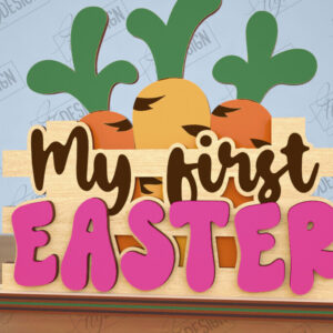 Intra απο ξύλο plywood  Χρώμα wenge 3mm-4mm πάχος - Πασχαλινό περίπτερο | Πασχαλινό λαγουδάκι | Διακόσμηση σπιτιού Δίασταση 15x15 cm INTRAFABR-74819897