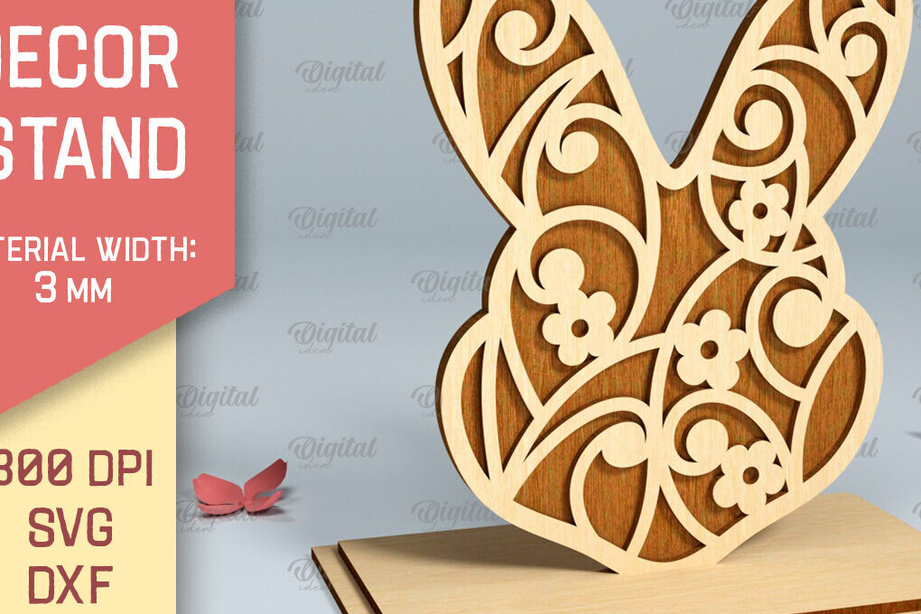 Intra απο ξύλο plywood  Χρώμα wenge 3mm-4mm πάχος - Πασχαλινό περίπτερο . Πασχαλινή διακόσμηση με λέιζερ Δίασταση 15x15 cm INTRAFABR-90038842