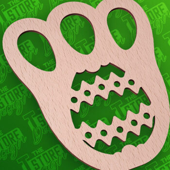 Intra απο ξύλο plywood Χρώμα wenge 3mm-4mm πάχος - με λέιζερ πασχαλινό στένσιλ | CNC Δίασταση 15x15 cm INTRAFABR-100312324 - Image 1