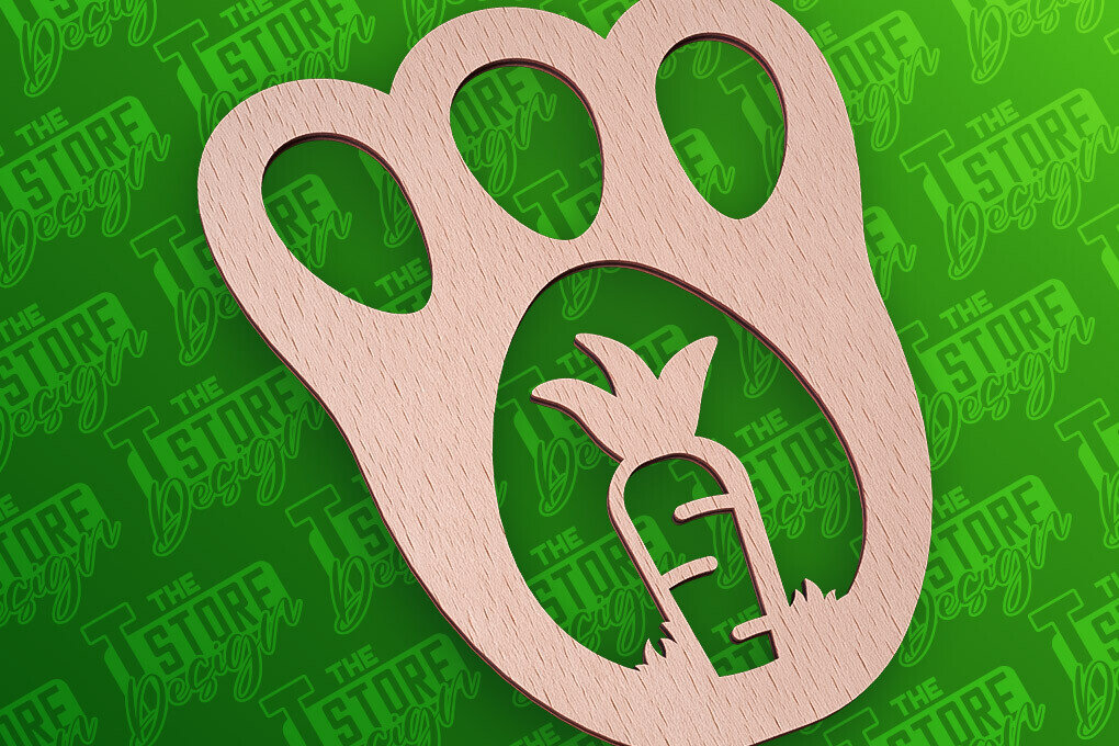 Intra απο ξύλο plywood  Χρώμα wenge 3mm-4mm πάχος - με λέιζερ πασχαλινό στένσιλ | CNC Δίασταση 15x15 cm INTRAFABR-93462581