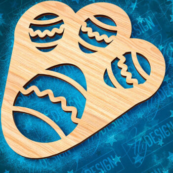 Intra απο ξύλο plywood  Χρώμα wenge 3mm-4mm πάχος - Πασχαλινό στένσιλ | Πασχαλινό σχέδιο Δίασταση 15x15 cm INTRAFABR-93621026 - Image 3