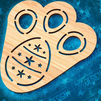 Intra απο ξύλο plywood  Χρώμα wenge 3mm-4mm πάχος - Πασχαλινό στένσιλ | Πασχαλινό σχέδιο Δίασταση 15x15 cm INTRAFABR-93621026 - Image 9