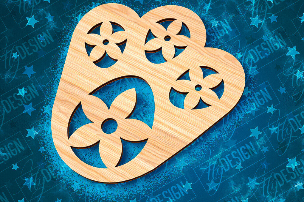 Intra απο ξύλο plywood  Χρώμα wenge 3mm-4mm πάχος - Πασχαλινό στένσιλ | Πασχαλινό σχέδιο Δίασταση 15x15 cm INTRAFABR-100398530