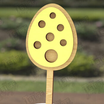 Intra απο ξύλο plywood  Χρώμα wenge 3mm-4mm πάχος - Πασχαλινά μπαστούνια για ανακατεύοντας ποτά | CNC Δίασταση 15x15 cm INTRAFABR-100398509 - Image 1