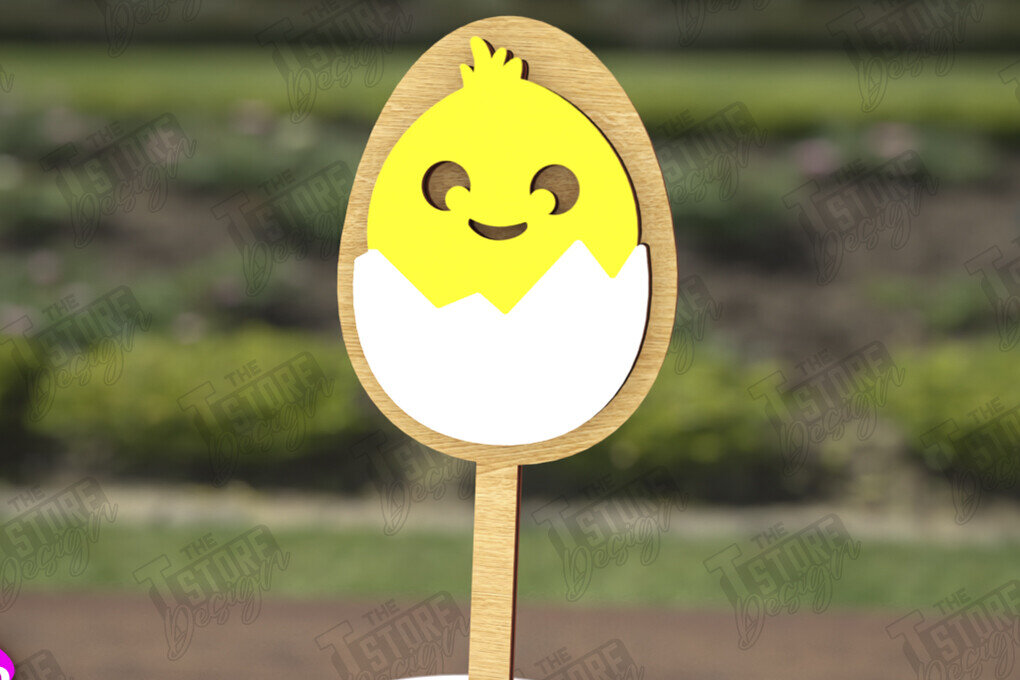 Intra απο ξύλο plywood  Χρώμα wenge 3mm-4mm πάχος - Πασχαλινά μπαστούνια για ανακατεύοντας ποτά | CNC Δίασταση 15x15 cm INTRAFABR-98261304