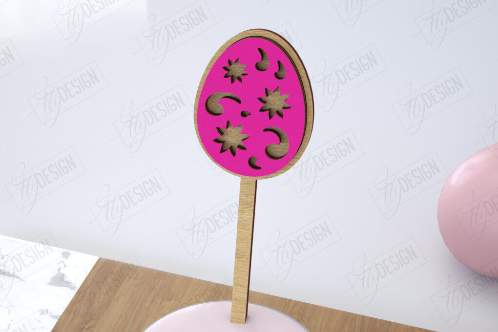 Intra απο ξύλο plywood  Χρώμα wenge 3mm-4mm πάχος - Πασχαλινά μπαστούνια για ανακατεύοντας ποτά | CNC Δίασταση 15x15 cm INTRAFABR-95308568