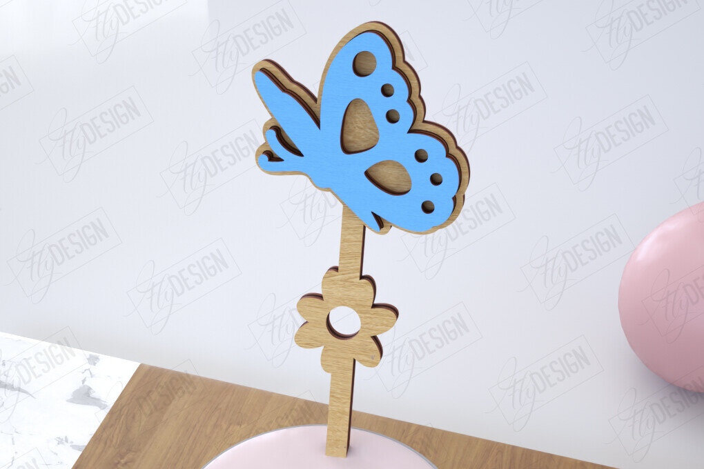 Intra απο ξύλο plywood  Χρώμα wenge 3mm-4mm πάχος - Πασχαλινά μπαστούνια για ανακατεύοντας ποτά | CNC Δίασταση 15x15 cm INTRAFABR-33856173