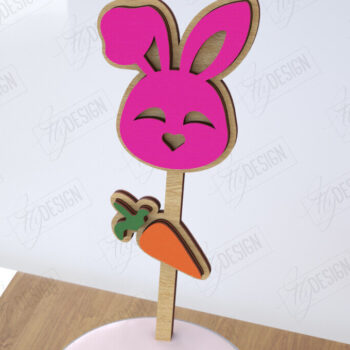 Intra απο ξύλο plywood Χρώμα wenge 3mm-4mm πάχος - Πασχαλινά ραβδιά ανακατεύοντας ποτό |CNC Δίασταση 15x15 cm INTRAFABR-91744436 - Image 2