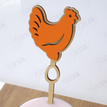 Intra απο ξύλο plywood Χρώμα wenge 3mm-4mm πάχος - Πασχαλινά ραβδιά ανακατεύοντας ποτό |CNC Δίασταση 15x15 cm INTRAFABR-91744436 - Image 3