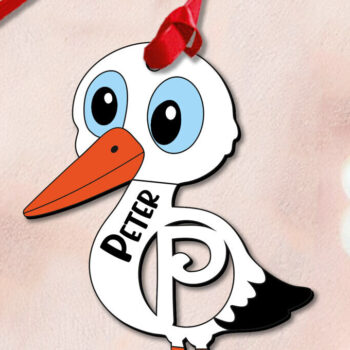 Intra απο ξύλο plywood  Χρώμα wenge 3mm-4mm πάχος - Πασχαλινό γράμμα P Καλάθι Όνομα Δίασταση 6x6 cm INTRAFABR-91744426 - Image 1