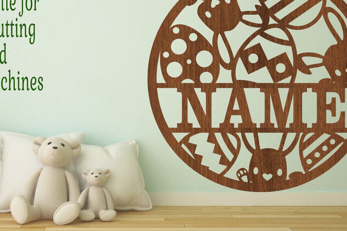 Intra απο ξύλο plywood  Χρώμα wenge 3mm-4mm πάχος - Πινακίδα κοπής με λέιζερ Πάσχα Δίασταση 30x20 cm INTRAFABR-122360116