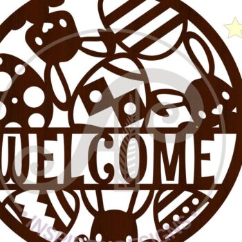 Intra απο ξύλο plywood  Χρώμα wenge 3mm-4mm πάχος - Πινακίδα κοπής με λέιζερ Πάσχα Δίασταση 30x20 cm INTRAFABR-122360116 - Image 3