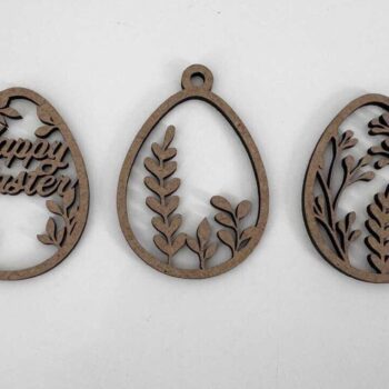 Intra απο ξύλο plywood Χρώμα wenge 3mm-4mm πάχος - Πακέτο ετικετών για το Πάσχα, πρότυπα πολλαπλών επιπέδων Δίασταση 3x4 cm INTRAFABR-58474132 - Image 10