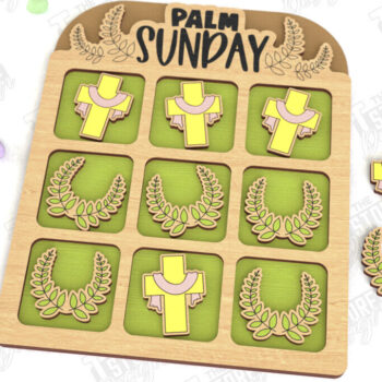 Intra απο ξύλο plywood  Χρώμα wenge 3mm-4mm πάχος - Πασχαλινό Tic Tac Toe Bundle | Κλασικό παιχνίδι Δίασταση 15x15 cm INTRAFABR-114184060 - Image 10