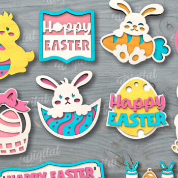 Intra απο ξύλο plywood  Χρώμα wenge 3mm-4mm πάχος - Δίσκος κοπής με λέιζερ Πασχαλινός Δίσκος Δίασταση 15x15 cm INTRAFABR-22324163 - Image 1