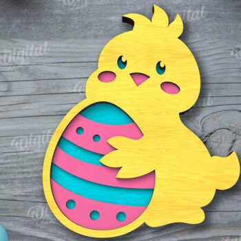 Intra απο ξύλο plywood Χρώμα wenge 3mm-4mm πάχος - Πασχαλινός δίσκος με λέιζερ. Πασχαλινό Δίασταση 15x15 cm INTRAFABR-114531244 - Image 1