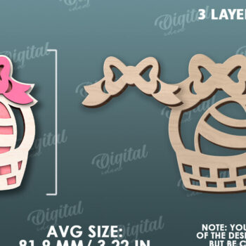 Intra απο ξύλο plywood  Χρώμα wenge 3mm-4mm πάχος - Πασχαλινός δίσκος με λέιζερ. Πασχαλινό Δίασταση 15x15 cm INTRAFABR-114531260 - Image 2