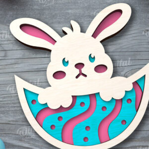 Intra απο ξύλο plywood  Χρώμα wenge 3mm-4mm πάχος - Πασχαλινός δίσκος με λέιζερ. Πασχαλινό Δίασταση 15x15 cm INTRAFABR-114531303