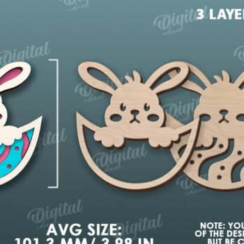 Intra απο ξύλο plywood Χρώμα wenge 3mm-4mm πάχος - Πασχαλινός δίσκος με λέιζερ. Πασχαλινό Δίασταση 15x15 cm INTRAFABR-114531303 - Image 2