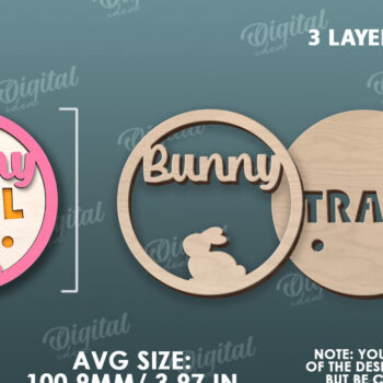 Intra απο ξύλο plywood Χρώμα wenge 3mm-4mm πάχος - Πασχαλινός δίσκος με λέιζερ. Πασχαλινό Δίασταση 15x15 cm INTRAFABR-114531216 - Image 2