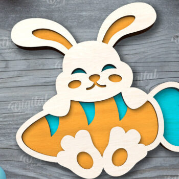 Intra απο ξύλο plywood  Χρώμα wenge 3mm-4mm πάχος - Πασχαλινός δίσκος με λέιζερ. Πασχαλινό Δίασταση 15x15 cm INTRAFABR-115129647 - Image 1