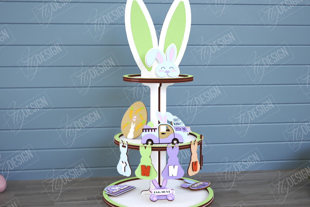 Intra απο ξύλο plywood  Χρώμα wenge 3mm-4mm πάχος - Πασχαλινός Δίσκος | Στρογγυλό σταντ | CNC Δίασταση 15x15 cm INTRAFABR-22618172