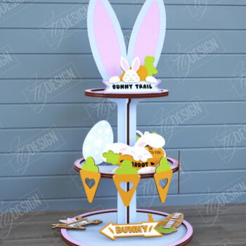 Intra απο ξύλο plywood  Χρώμα wenge 3mm-4mm πάχος - Πασχαλινός Δίσκος | Στρογγυλό σταντ | CNC Δίασταση 15x15 cm INTRAFABR-22618599 - Image 1