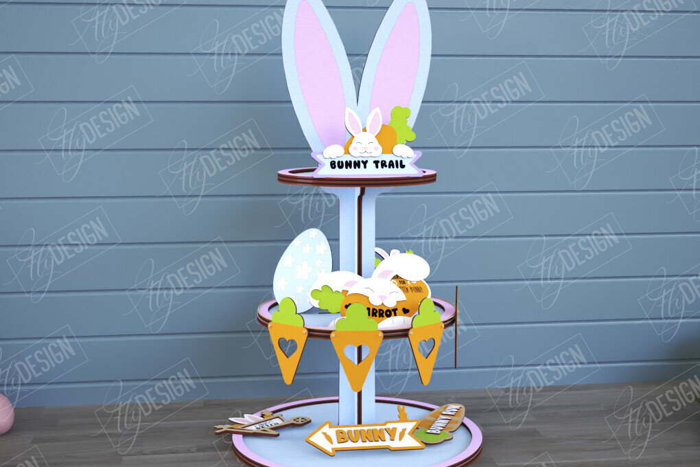 Intra απο ξύλο plywood  Χρώμα wenge 3mm-4mm πάχος - Πασχαλινός Δίσκος | Στρογγυλό σταντ | CNC Δίασταση 15x15 cm INTRAFABR-22618599