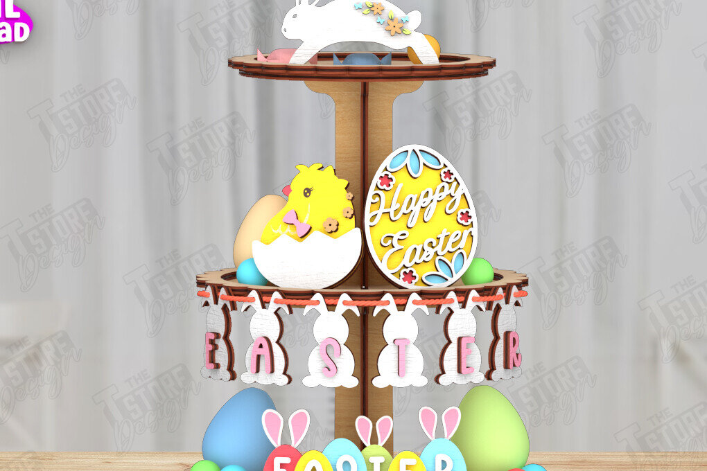 Intra απο ξύλο plywood  Χρώμα wenge 3mm-4mm πάχος - Πασχαλινός Δίσκος | Στρογγυλό σταντ | CNC Δίασταση 15x15 cm INTRAFABR-22639078