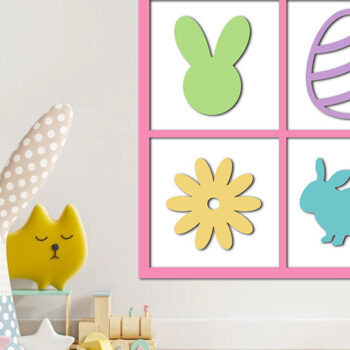 Intra απο ξύλο plywood Χρώμα wenge 3mm-4mm πάχος - Πασχαλινός δίσκος Πακέτο κοπής με λέιζερ Δίασταση 15x15 cm INTRAFABR-22639393 - Image 10