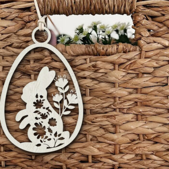 Intra απο ξύλο plywood Χρώμα wenge 3mm-4mm πάχος - Easter Toppers με λέιζερ Δίασταση 6x6 cm INTRAFABR-23503229 - Image 2