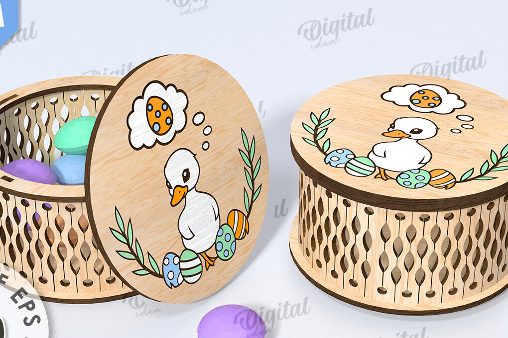 Intra απο ξύλο plywood  Χρώμα wenge 3mm-4mm πάχος - κουτί πασχαλινών λιχουδιών. Δώρο Πάσχα Δίασταση 15x15 cm INTRAFABR-23518514