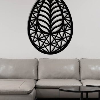 Intra απο ξύλο plywood  Χρώμα wenge 3mm-4mm πάχος - Πασχαλινή διακόσμηση τοίχου με λέιζερ Δίασταση 40x50 cm INTRAFABR-113981144 - Image 3